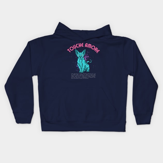 touche amore Kids Hoodie by Oks Storee